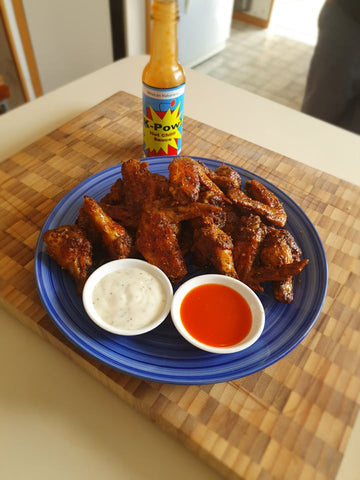 spicy chicken wings finished wings