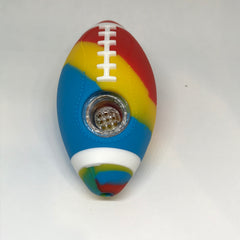 football themed silicone pipe