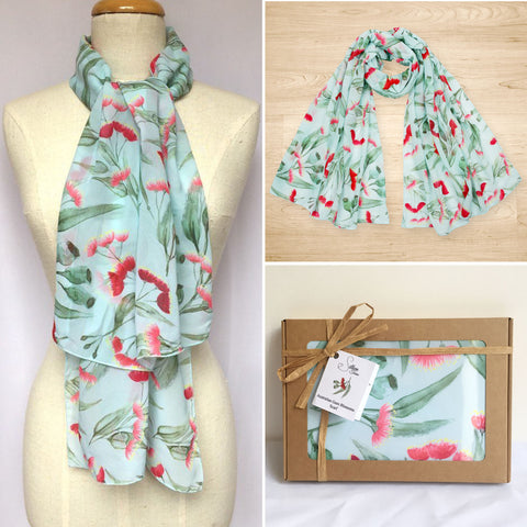 Gum Blossom Australian Scarf | Australian Made scarf