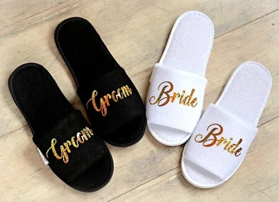comfortable wedding slippers