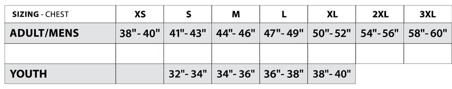 Hoodie Size Chart – BlankHockeyJerseys.com