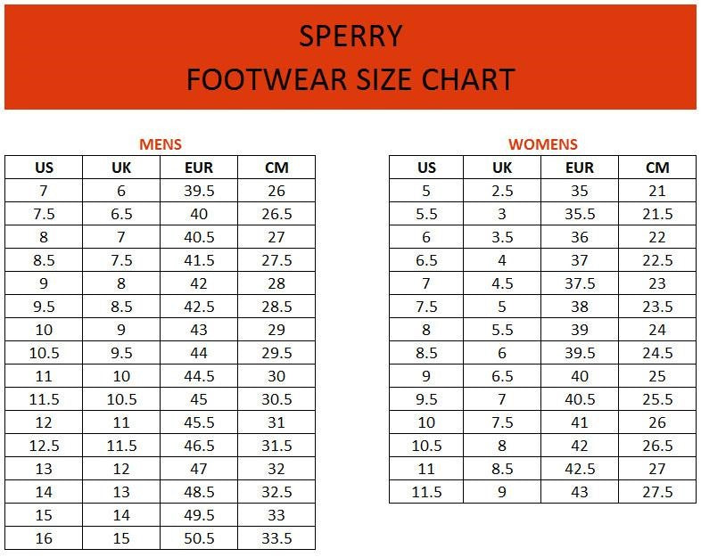 sperry boot sizing