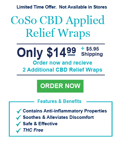 Order now and receive 2 additional CBD Relief Wraps Free