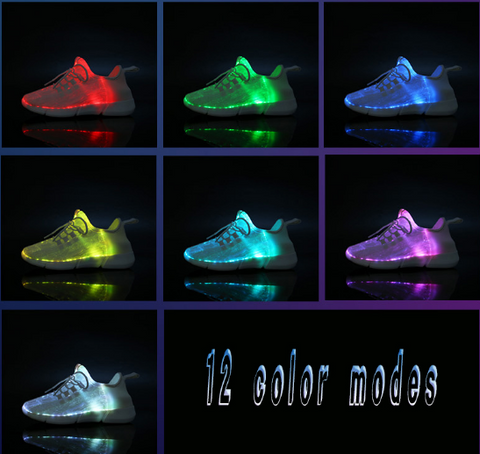 Luminous Fiber Optic Shoes