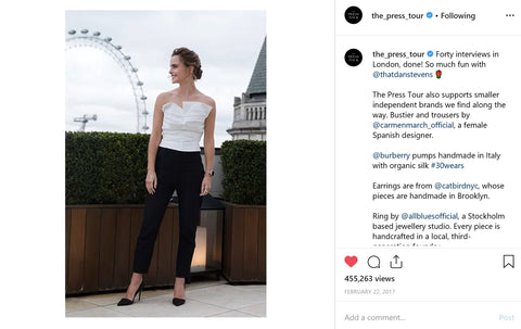 Emma Watson Sustainable Fashion