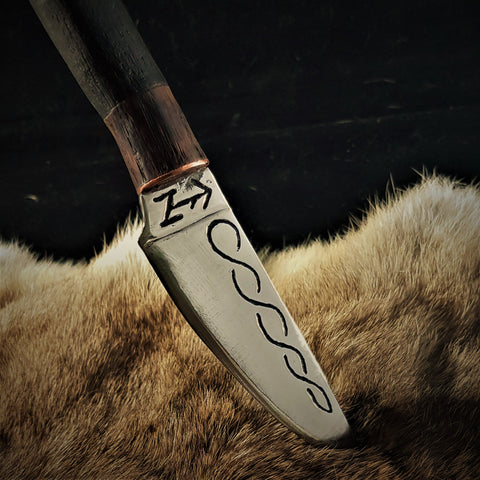 hand forged viking knife