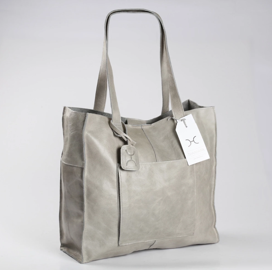 Handbags & Bags - Thandana Tote Leather Handbag | Grey for sale in Pretoria / Tshwane (ID:427843595)