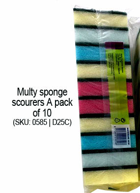 Multy sponge scourers A pack of 10