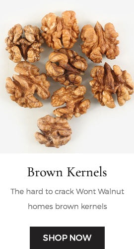 The hard to crack Wont Walnut homes brown kernels.