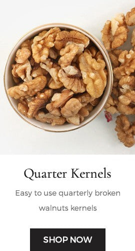 Easy to use quarterly broken walnuts kernels 