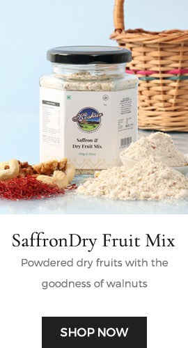 Powdered dry fruits with the goodness of kashmiri saffron