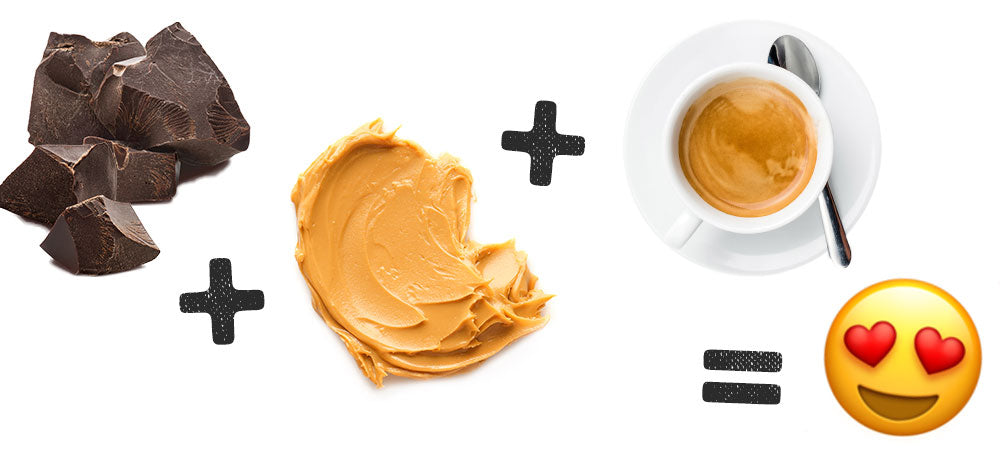 Dark choc + Peanut butter + Coffee
