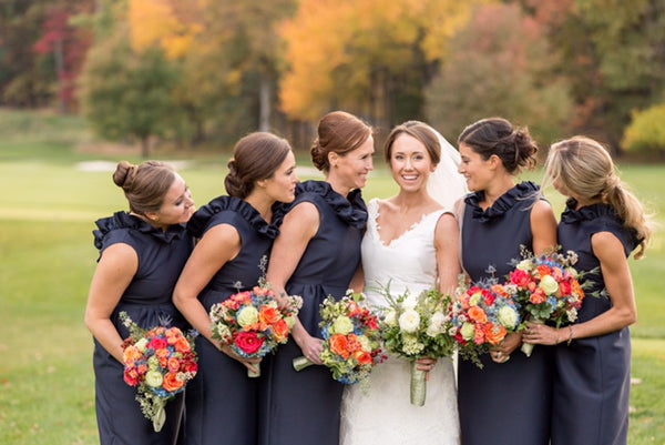 Aly Carter Bridesmaids in the Go Go Gown in Navy