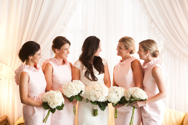 Pearcy Bridal Party in the Go Go Dress in Light Pink