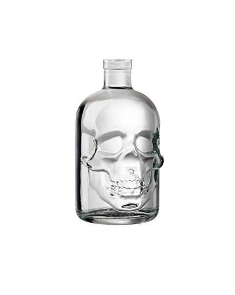 ilgusto glass skull bottle