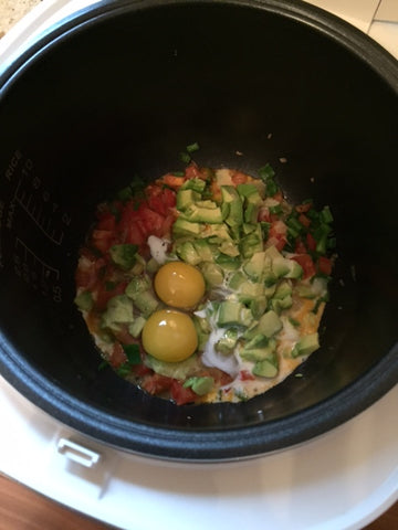 Omelette Rührei im Multikocher Reiskocher KRC-140 KeMar Kitchenware