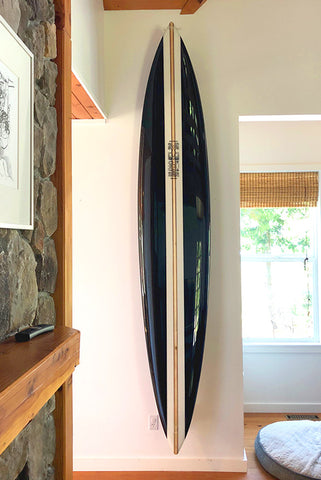 Front view wall mounted surfboard