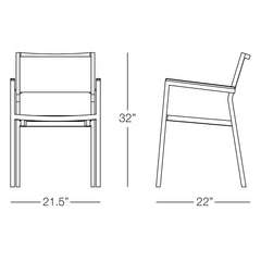 Sicilia Dining Chair with Sling