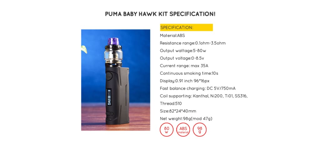 Puma Baby hawk kit