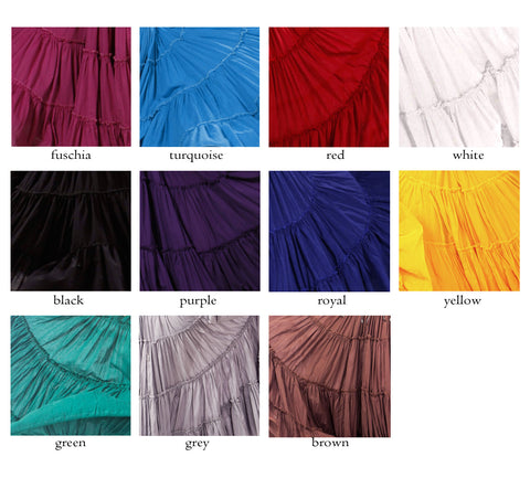 Cotton Color Chart - Miss Belly Dance Costumes