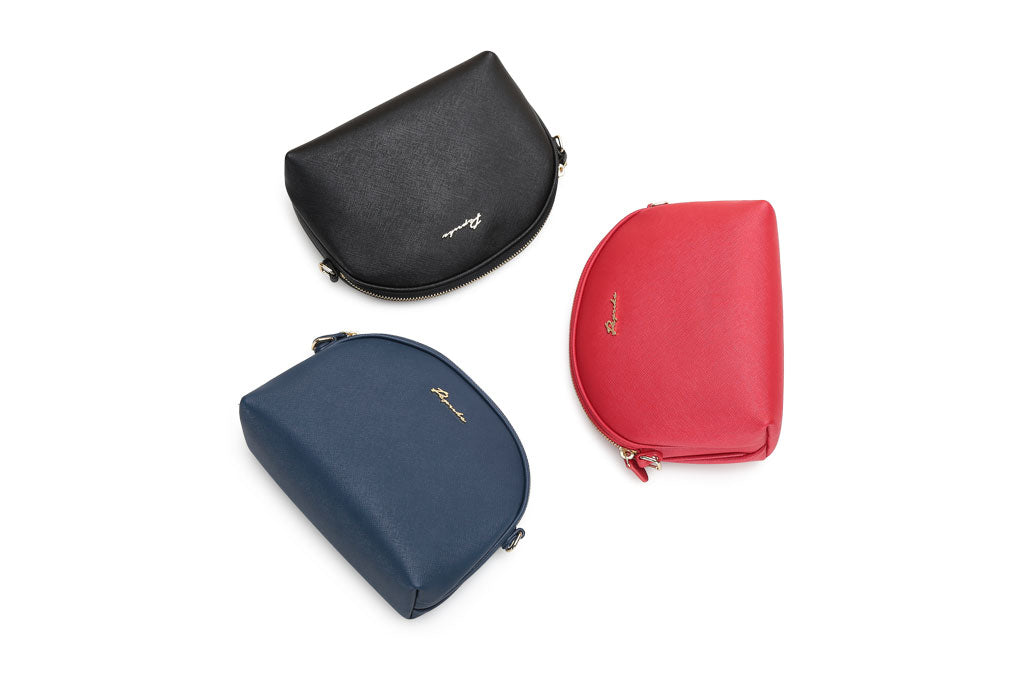 PAPRIKA Saffiano Mini Domed Shape Crossbody Bag