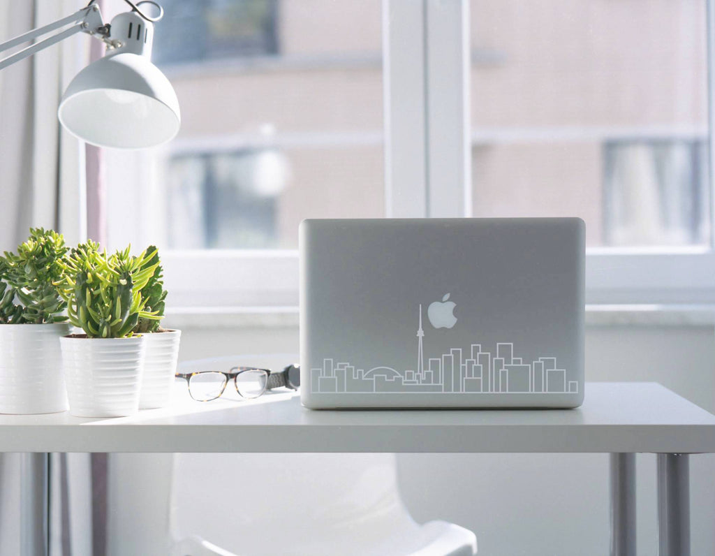 avemariabell designs macbook laptop skyline cover decal vinyl minimalist stylish travel decor