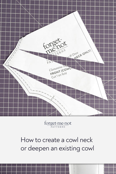 Pinterest pin: How to create a cowl neck or deepen an existing cowl