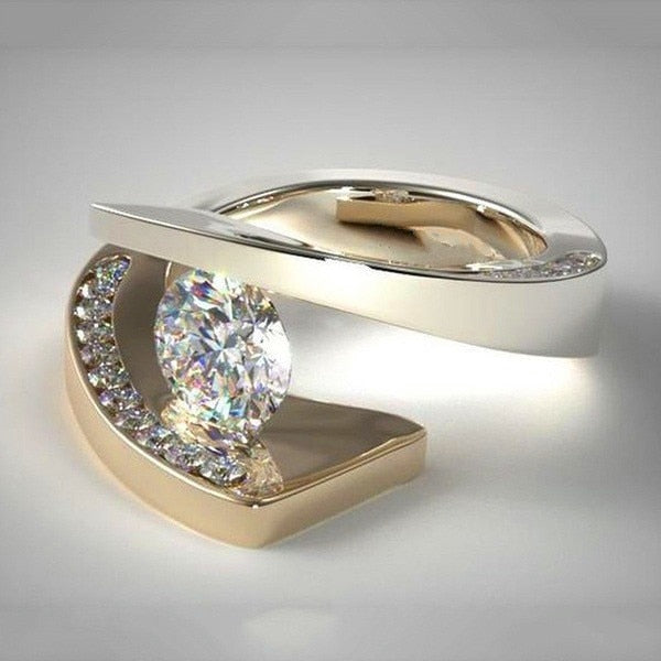 Luxurious Crystal Stone Ring - Hellopenguins