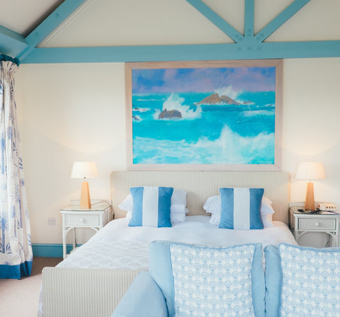 calming blue bedroom 