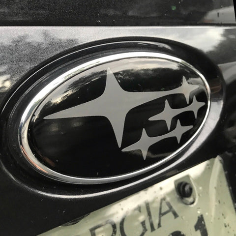 custom subaru emblem overlay