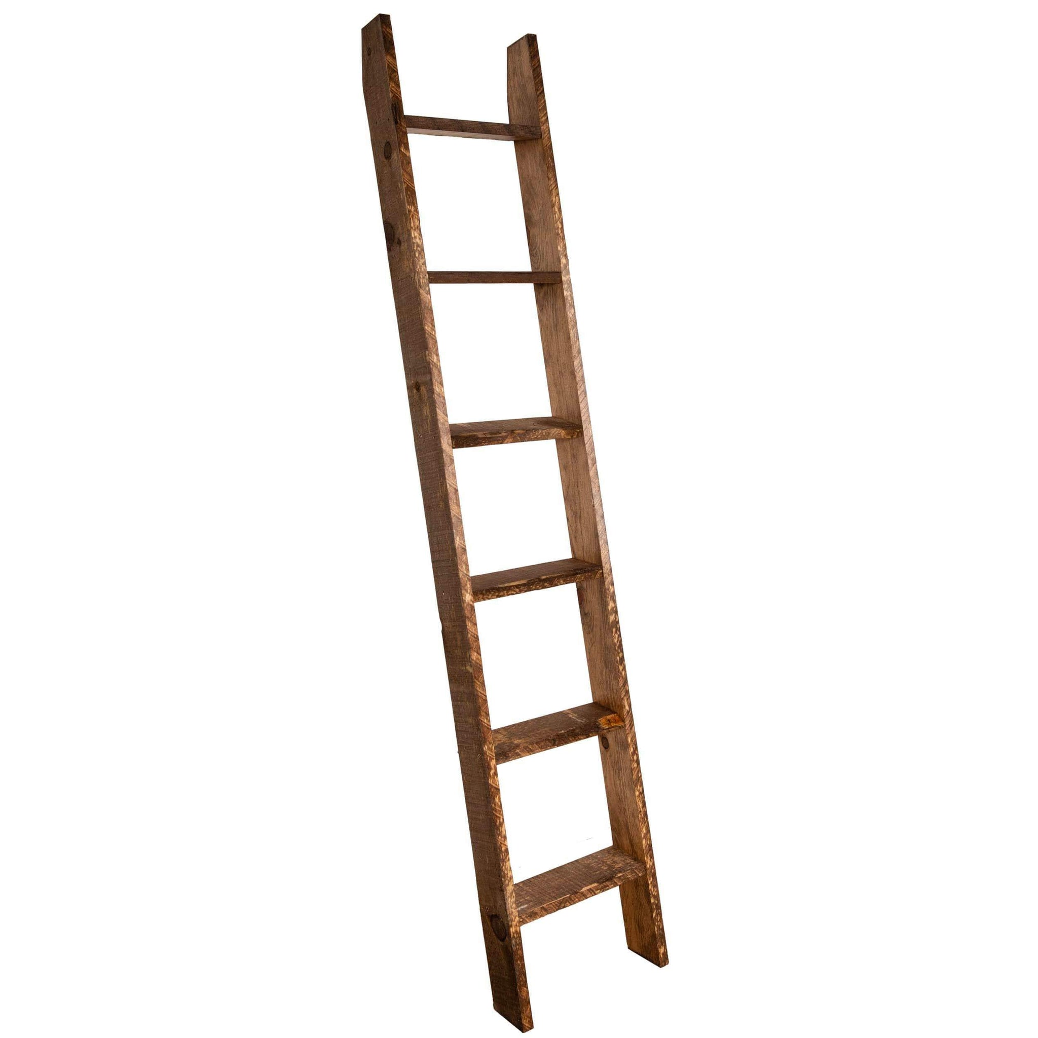 Gray white vintage wooden decor. Decorative Wooden Ladder - BarristerJoiner