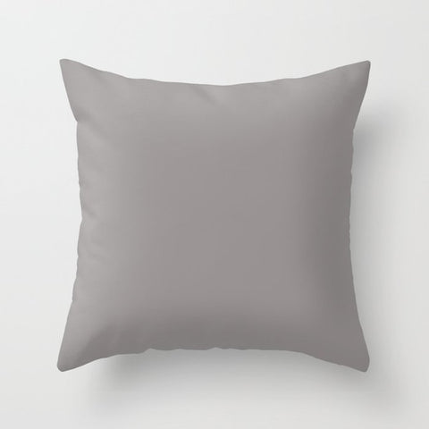 Sherwin Williams Slate Violet (Muted Grayish Purple) SW 9155 Solid Color Throw Pillow