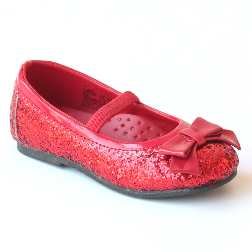 sparkle red flats
