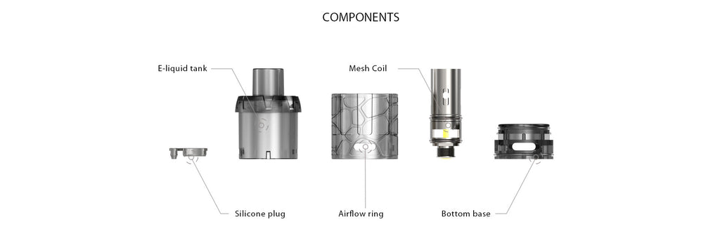 IJOY Mystique Mesh Tank Components