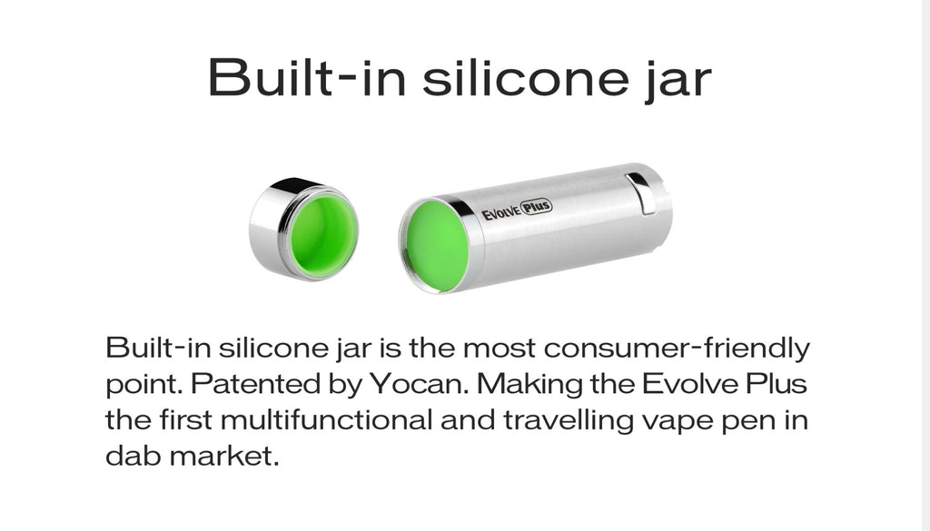 Yocan Evolve Plus Wax Vaperizer Built-in Silicone Jar