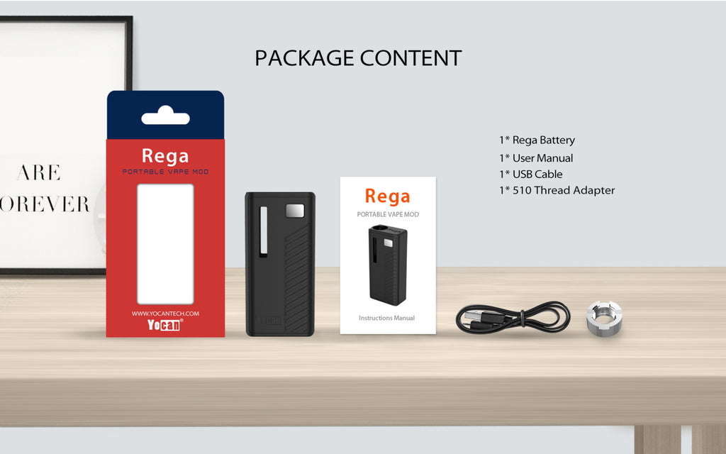 Yocan Rega VV Box Mod Package Content