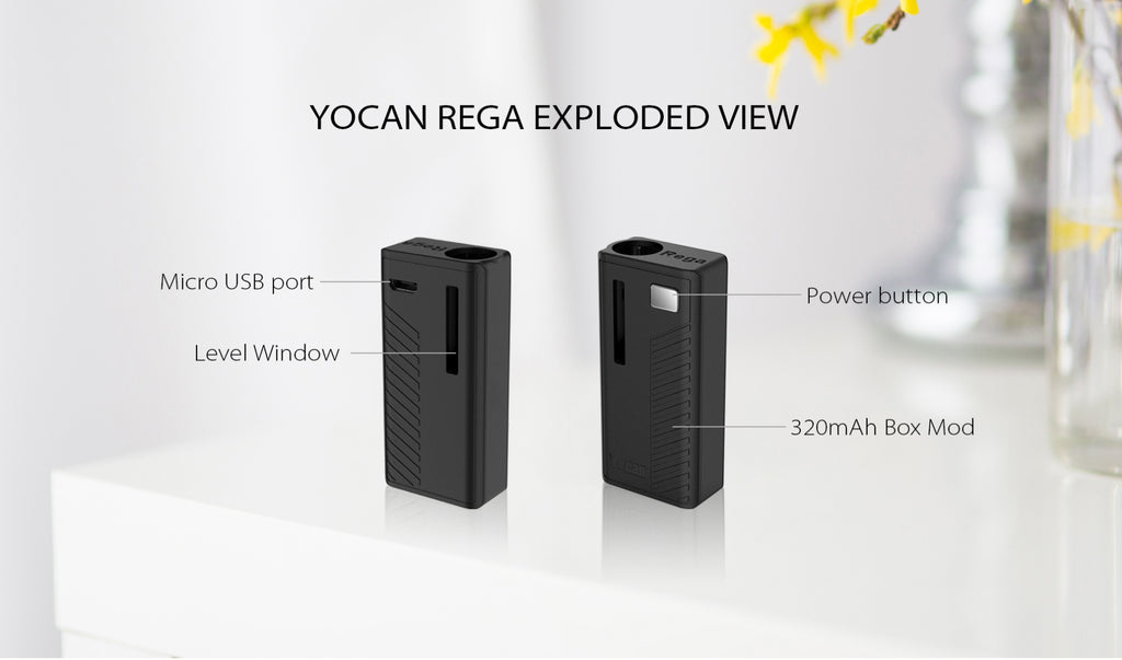 Yocan Rega VV Box Mod Exploded View