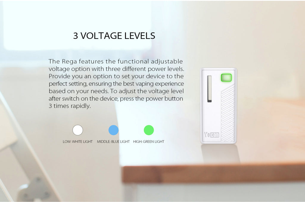 Yocan Rega VV Box Mod 3 Voltage Levels
