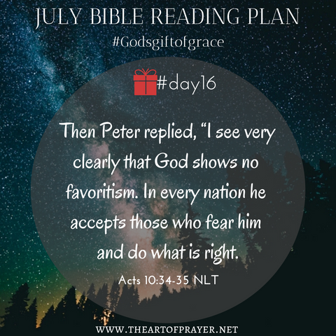 Outer Space - Monthly Bible Reading Plan ~ July