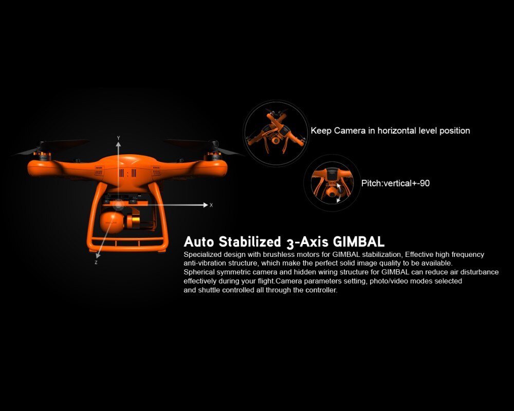 auto stabilized drone