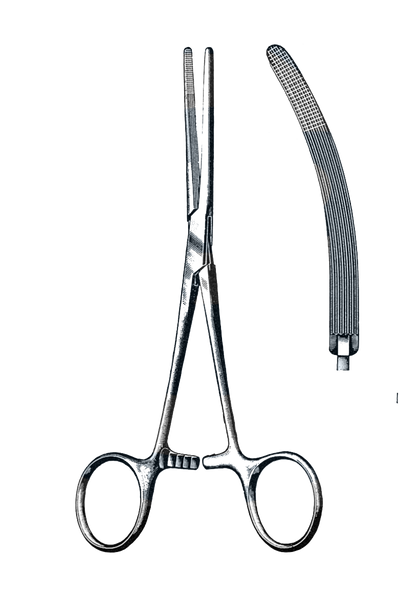 Rochester-Carmalt Hysterectomy Forceps, Curved 8