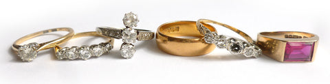 Bringing old jewellery back to life, remodelling wedding and engagement rings.