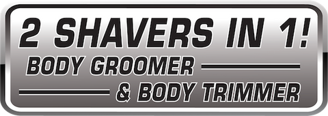 2 shavers in 1 - body groomer and body trimmer