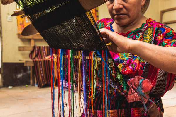 Weaver women Guatemala Mayalla huipil making