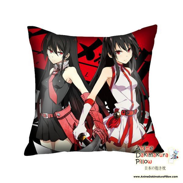 New Akame Ga Kill Anime High Quality Dakimakura Square Pillow Cover GZ