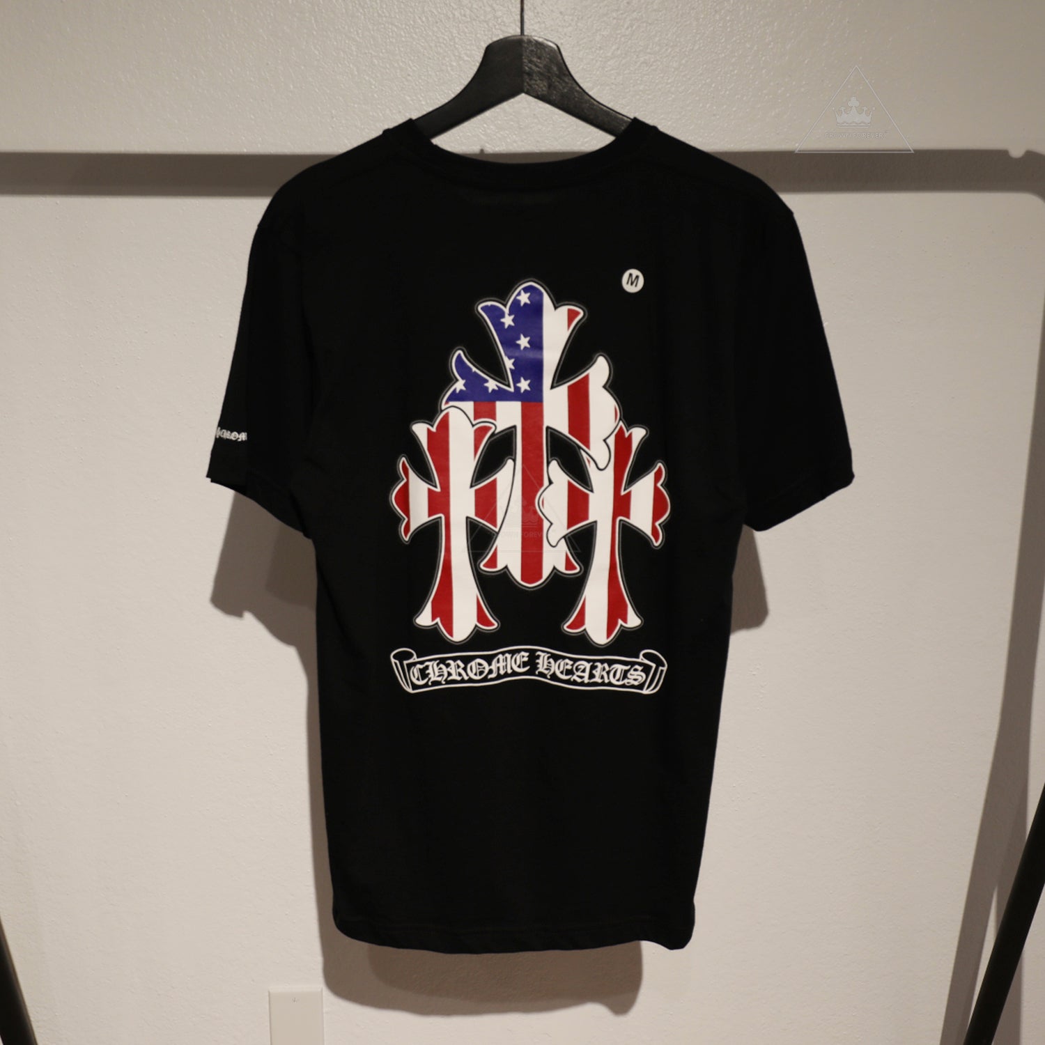 Chrome Hearts American Flag Cemetery Cross Tee – Crown Forever