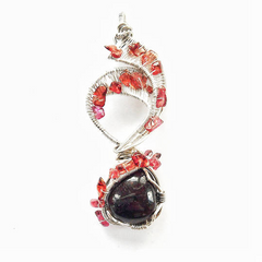 Custom-made crystal necklace