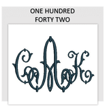 Font ONE HUNDRED FORTY TWO