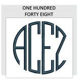 Font ONE HUNDRED FORTY EIGHT