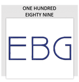 Font ONE HUNDRED EIGHTY NINE